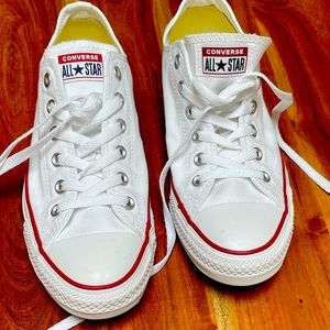 White converse all stars worn once!